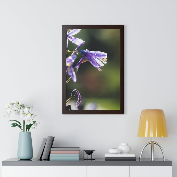 Purple Droplets - Framed Print - Visiting This World