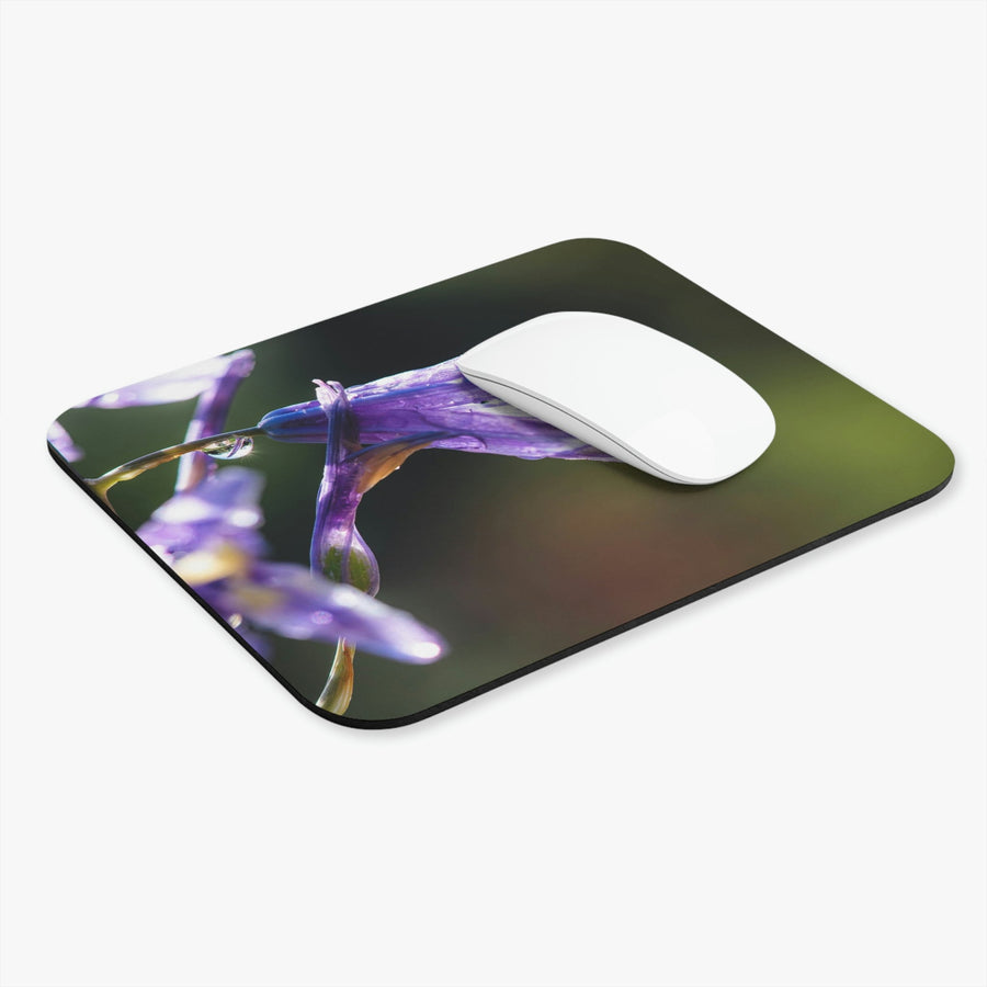 Purple Droplets - Mouse Pad (Rectangle) - Visiting This World