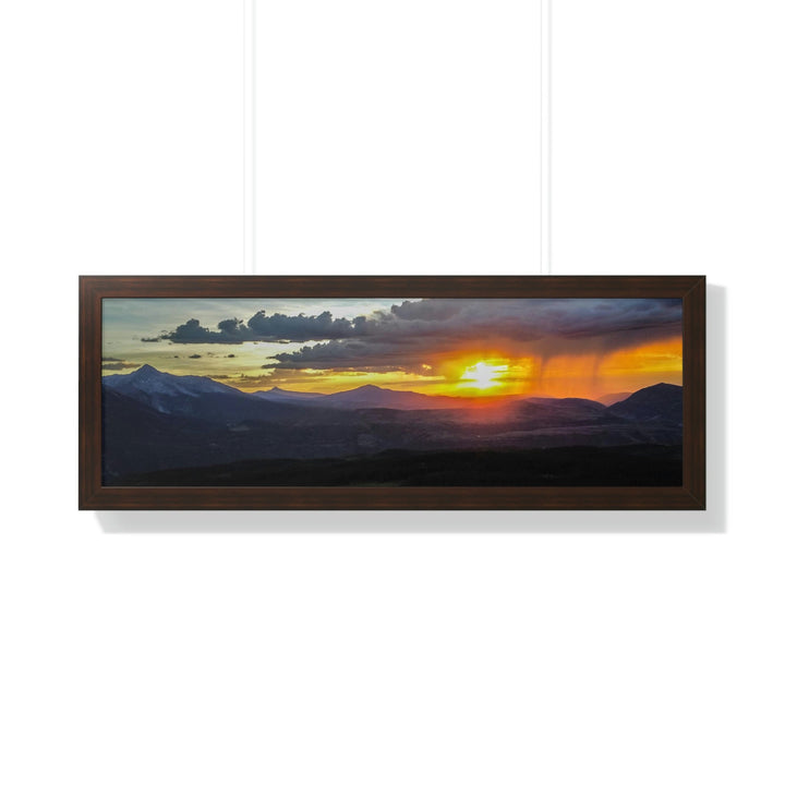 Rainy Sunset - Framed Print - Visiting This World