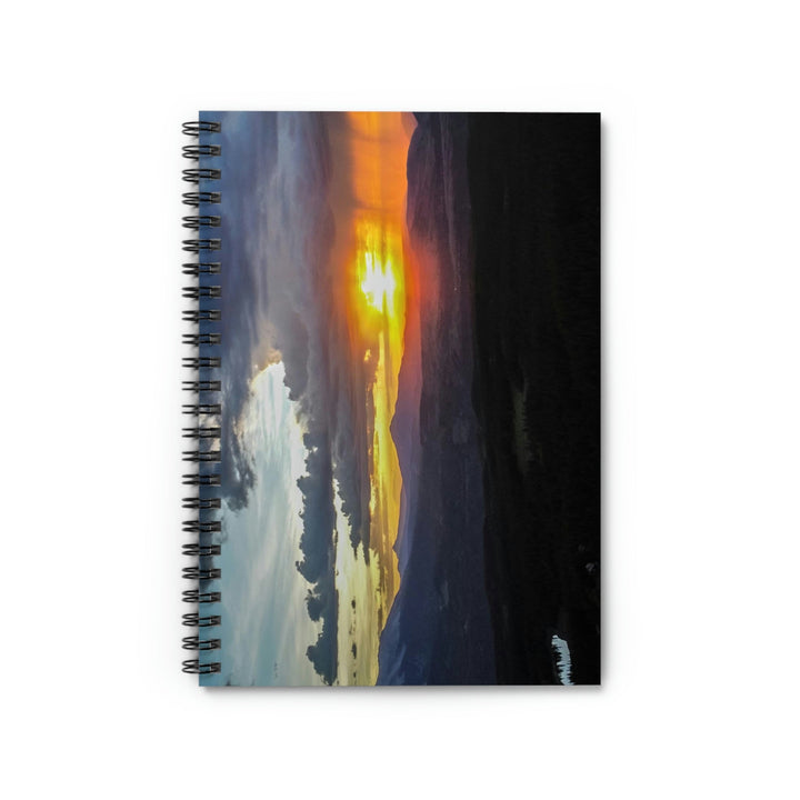 Rainy Sunset - Spiral Ruled Line Notebook - Visiting This World