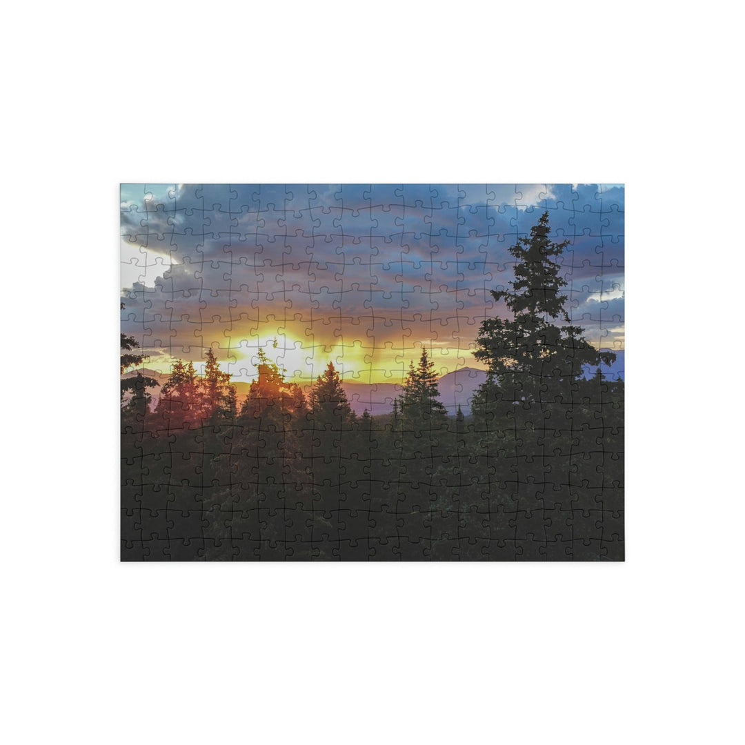 Rainy Sunset Through the Trees - Nature Puzzle (96, 252, 500, 1000-Piece) - Visiting This World