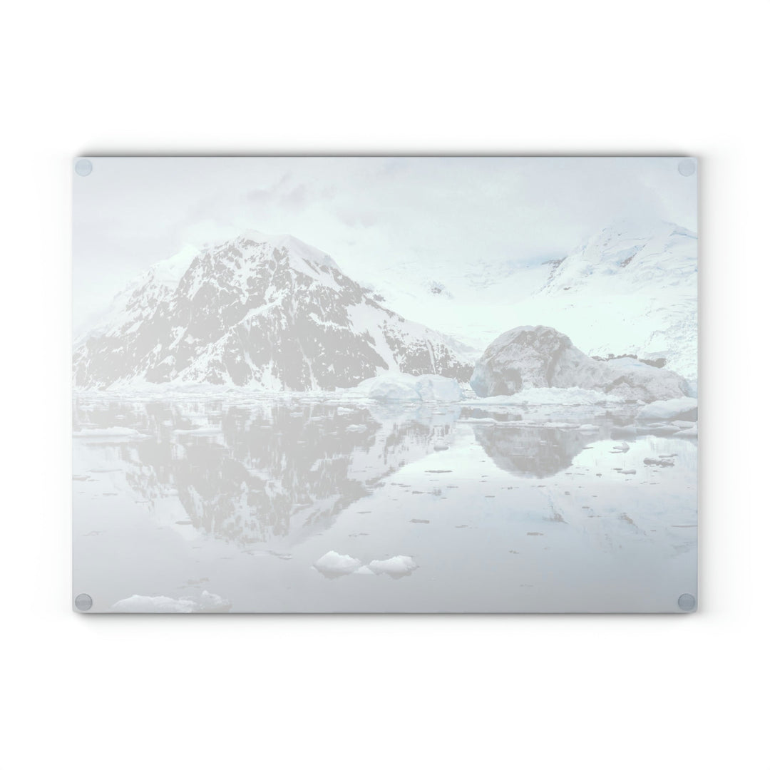 Reflected Calm - Glass Cutting Board - Visiting This World