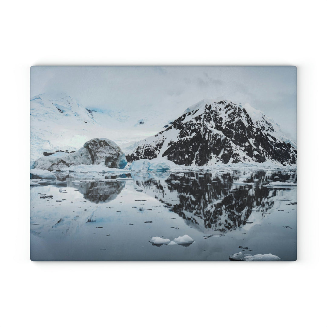 Reflected Calm - Glass Cutting Board - Visiting This World