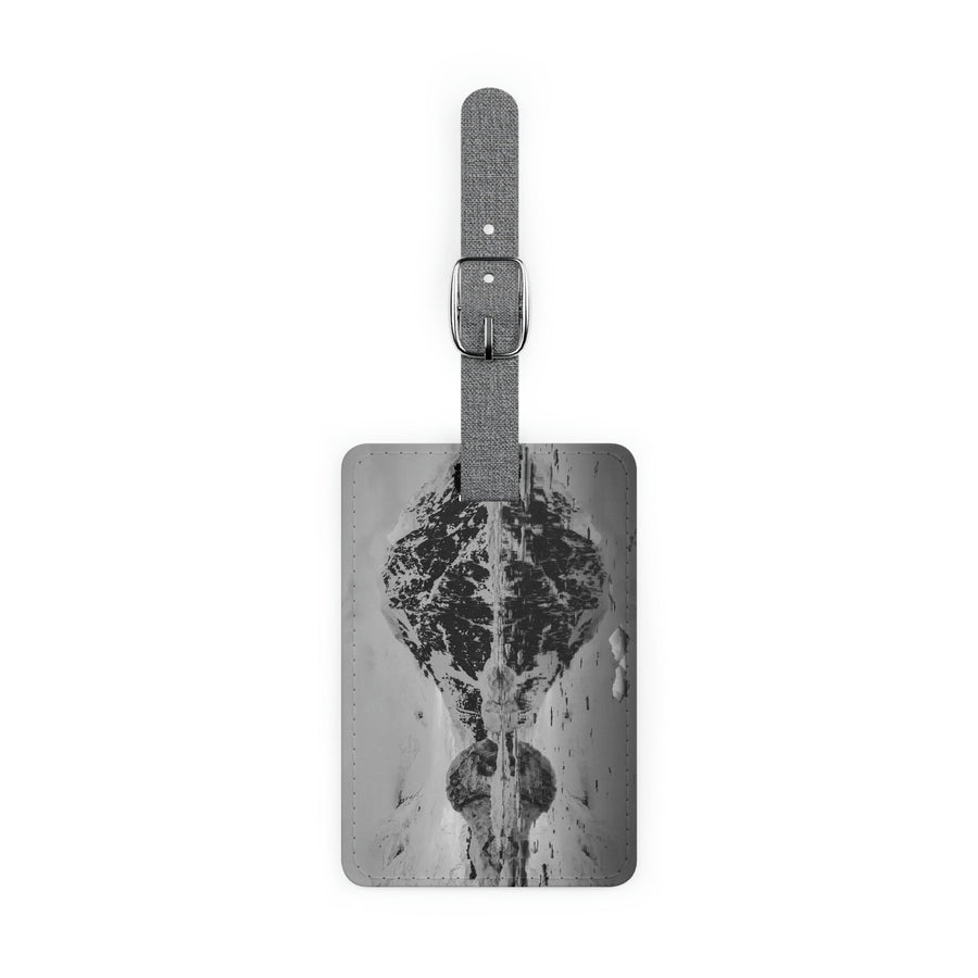 Reflected Calm in Black and White - Luggage Tag - Visiting This World