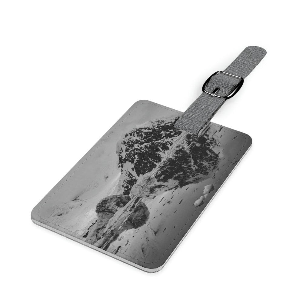Reflected Calm in Black and White - Luggage Tag - Visiting This World