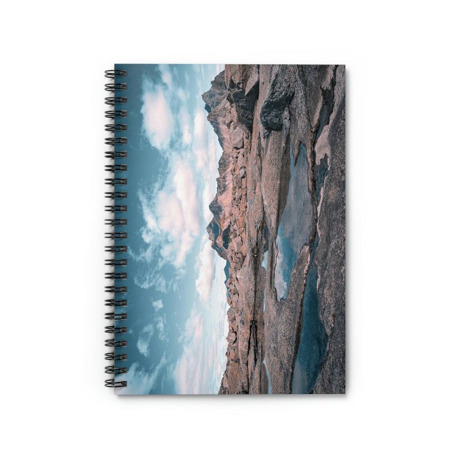 Reflecting Pools - Spiral Ruled Line Notebook - Visiting This World