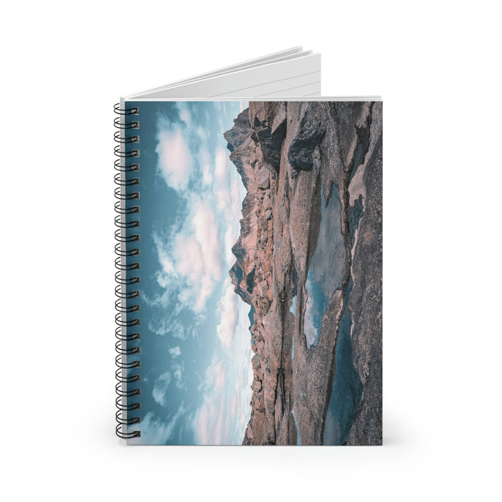 Reflecting Pools - Spiral Ruled Line Notebook - Visiting This World