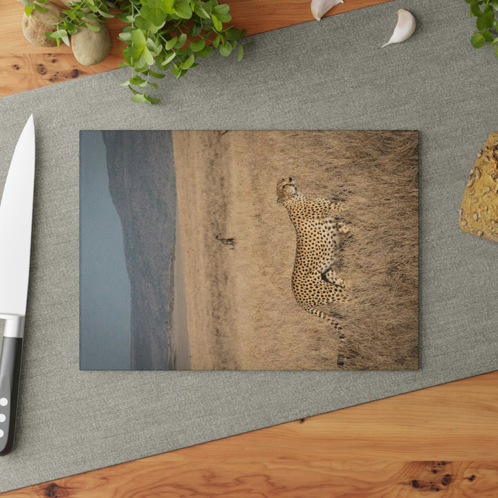 Regal Camouflage - Glass Cutting Board - Visiting This World