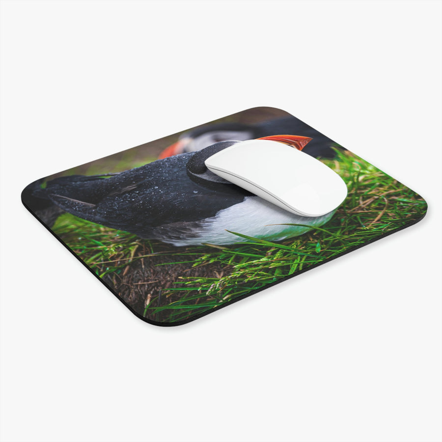 Resting Puffin - Mouse Pad (Rectangle) - Visiting This World