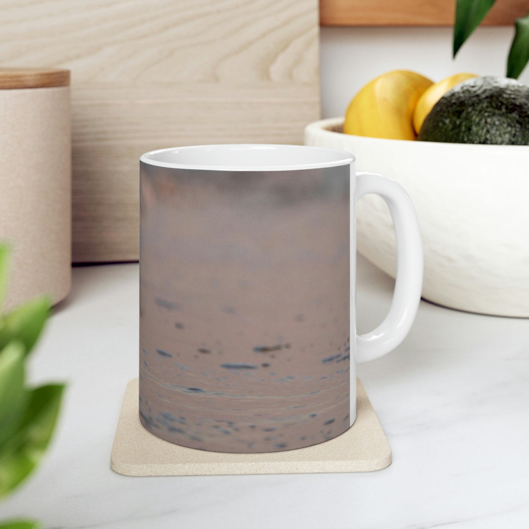 Sanderling in Soft Dusk Light - Ceramic Mug 11oz - Visiting This World