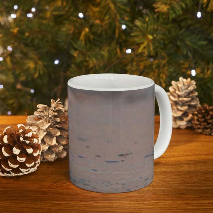 Sanderling in Soft Dusk Light - Ceramic Mug 11oz - Visiting This World