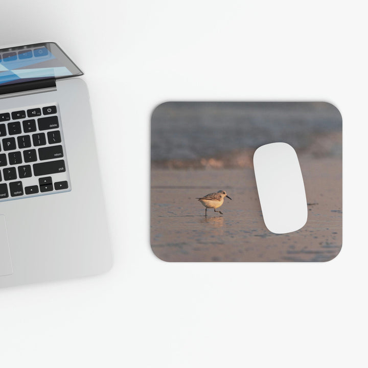 Sanderling in Soft Dusk Light - Mouse Pad (Rectangle) - Visiting This World