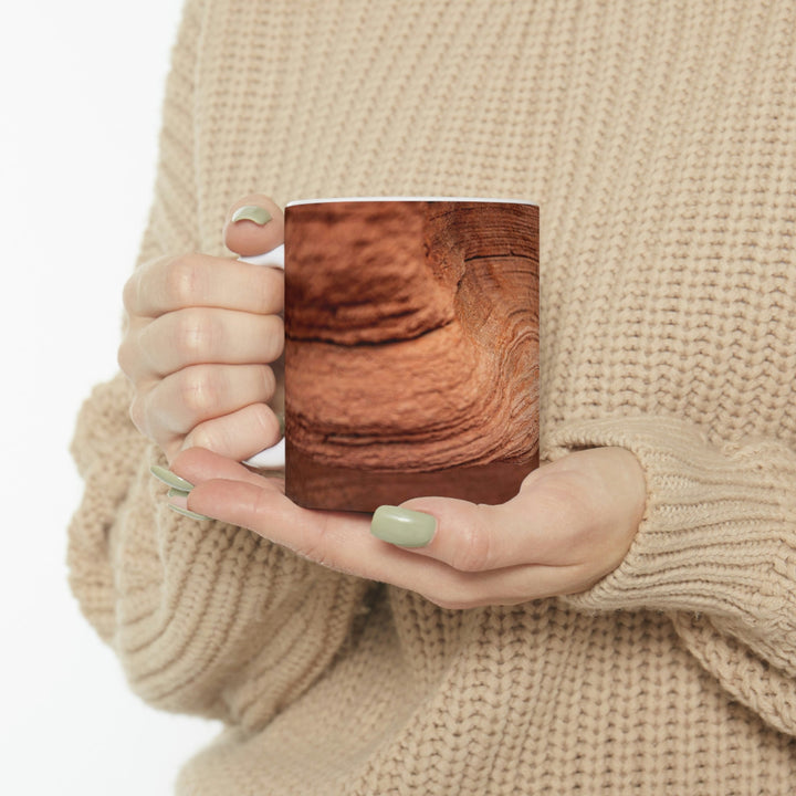 Sedimentary Rock Curves - Ceramic Mug 11oz - Visiting This World