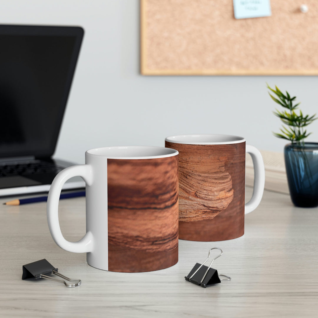 Sedimentary Rock Curves - Ceramic Mug 11oz - Visiting This World