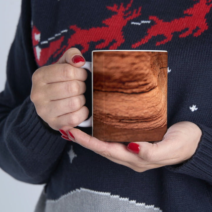 Sedimentary Rock Curves - Ceramic Mug 11oz - Visiting This World