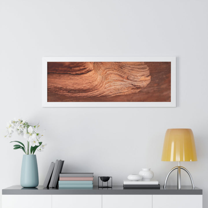 Sedimentary Rock Curves - Framed Print - Visiting This World