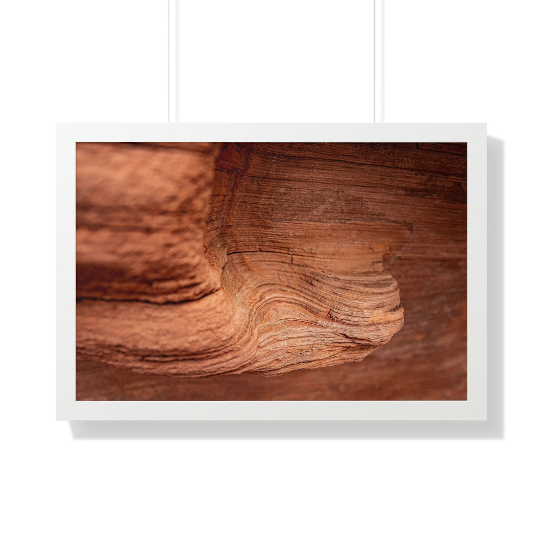 Sedimentary Rock Curves - Framed Print - Visiting This World