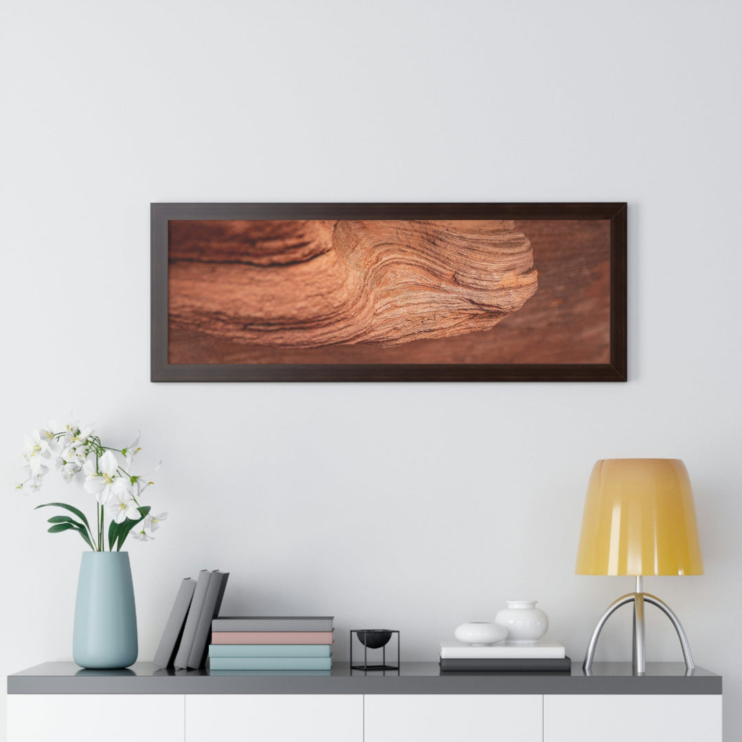 Sedimentary Rock Curves - Framed Print - Visiting This World