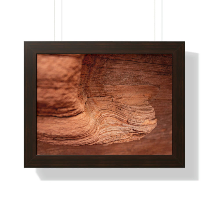 Sedimentary Rock Curves - Framed Print - Visiting This World