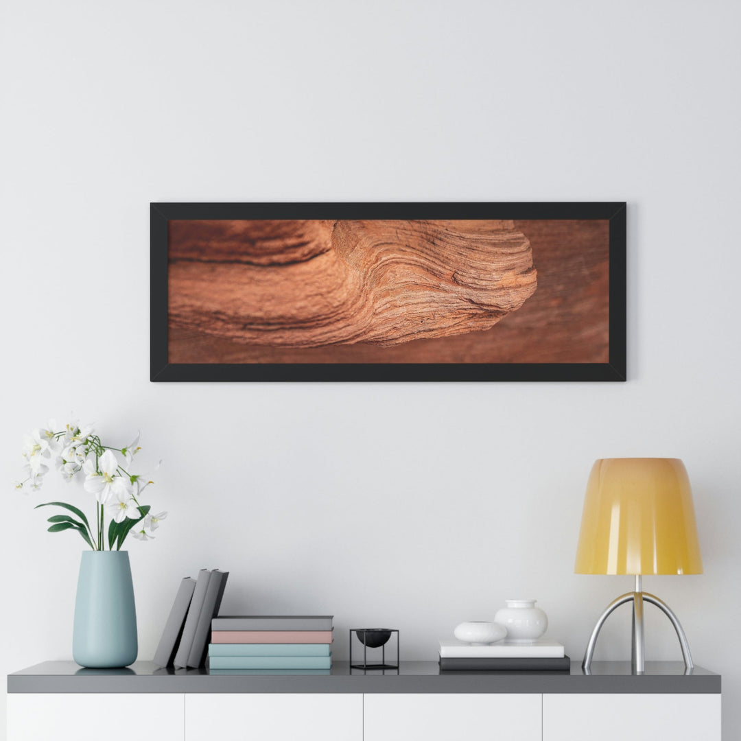 Sedimentary Rock Curves - Framed Print - Visiting This World