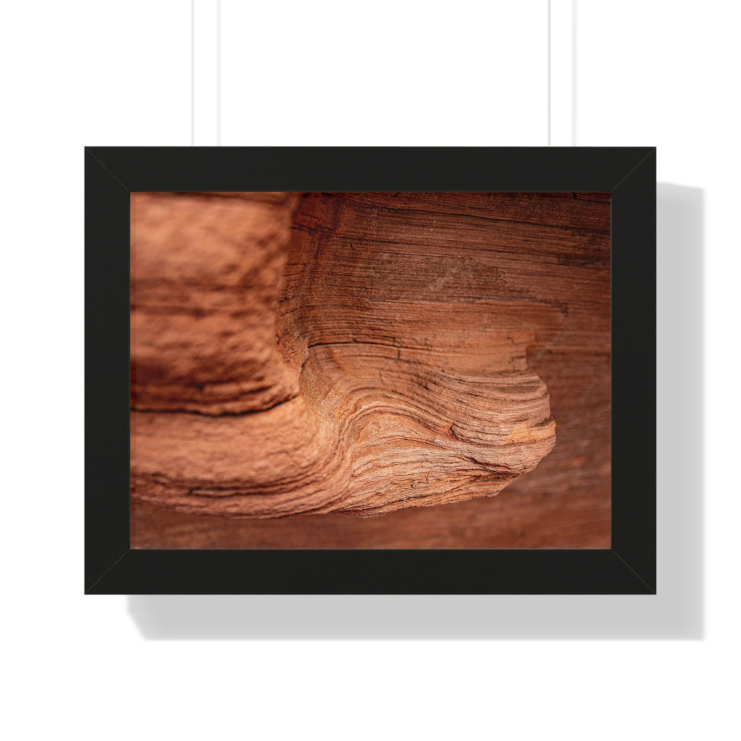 Sedimentary Rock Curves - Framed Print - Visiting This World