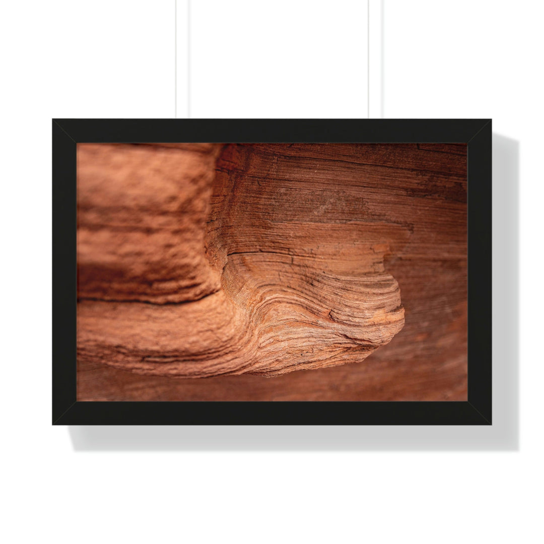 Sedimentary Rock Curves - Framed Print - Visiting This World