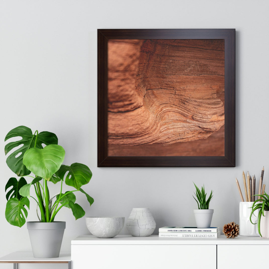 Sedimentary Rock Curves - Framed Print - Visiting This World