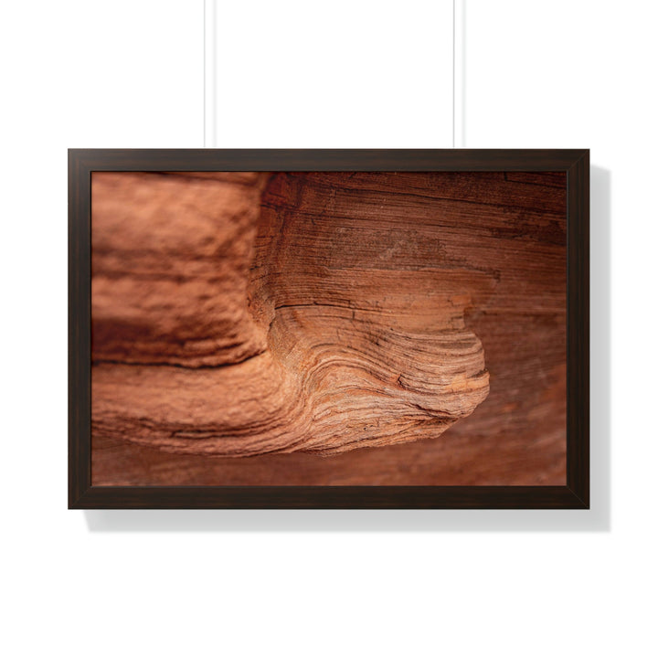 Sedimentary Rock Curves - Framed Print - Visiting This World