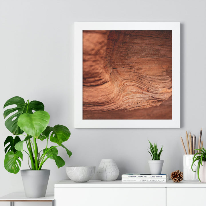 Sedimentary Rock Curves - Framed Print - Visiting This World