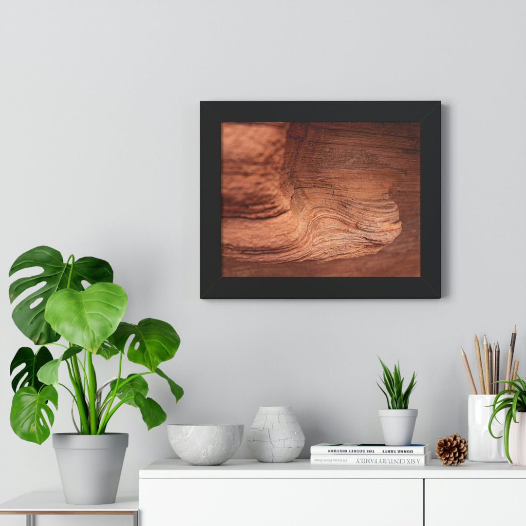 Sedimentary Rock Curves - Framed Print - Visiting This World