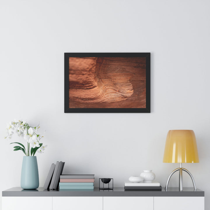 Sedimentary Rock Curves - Framed Print - Visiting This World