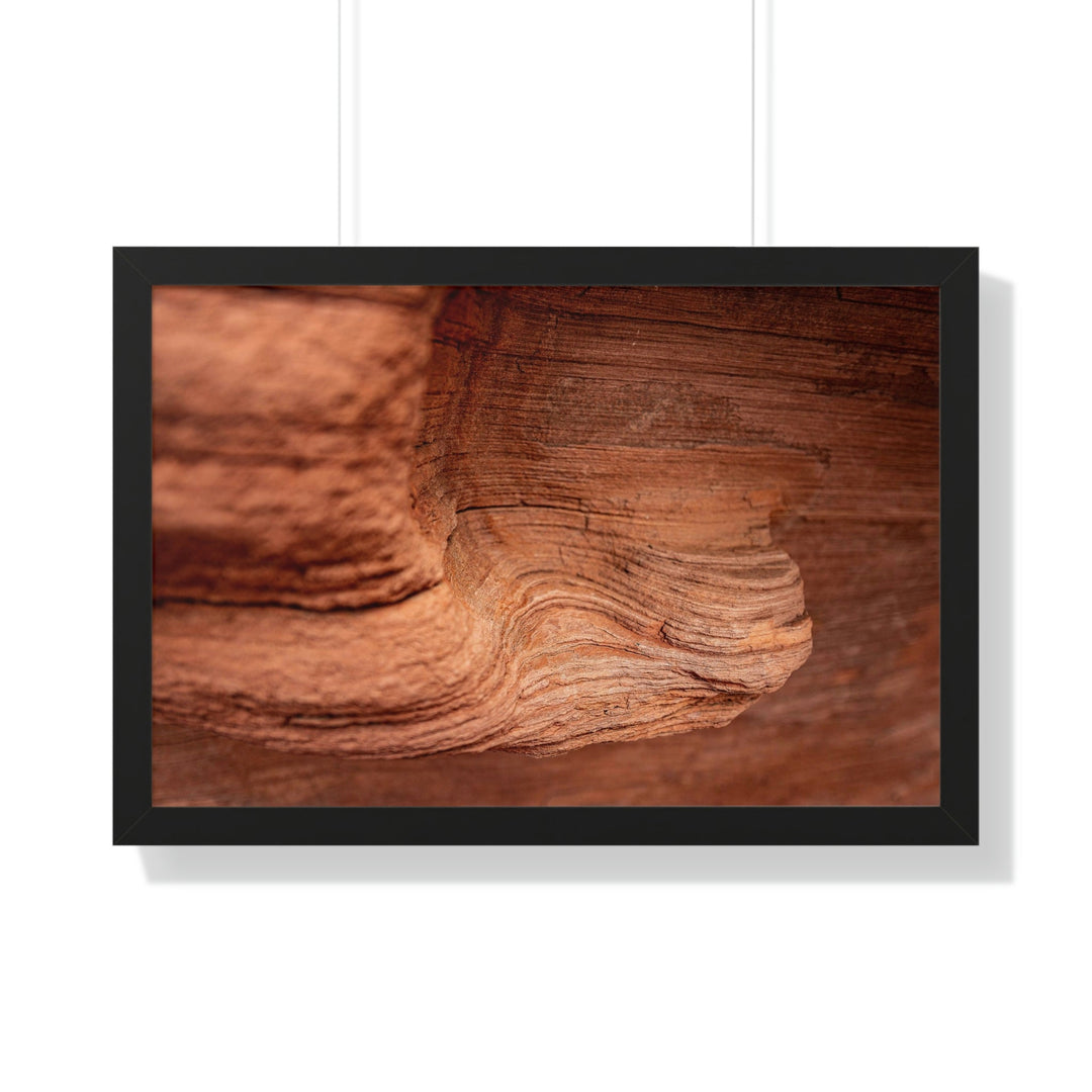 Sedimentary Rock Curves - Framed Print - Visiting This World