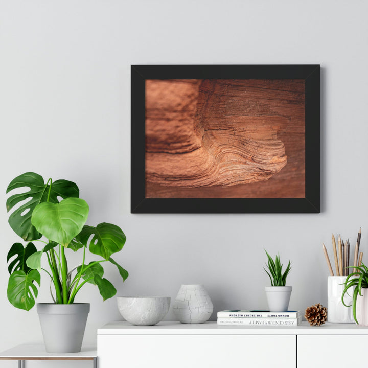 Sedimentary Rock Curves - Framed Print - Visiting This World