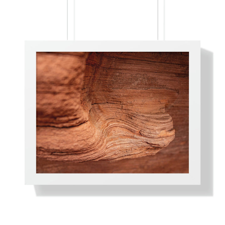 Sedimentary Rock Curves - Framed Print - Visiting This World