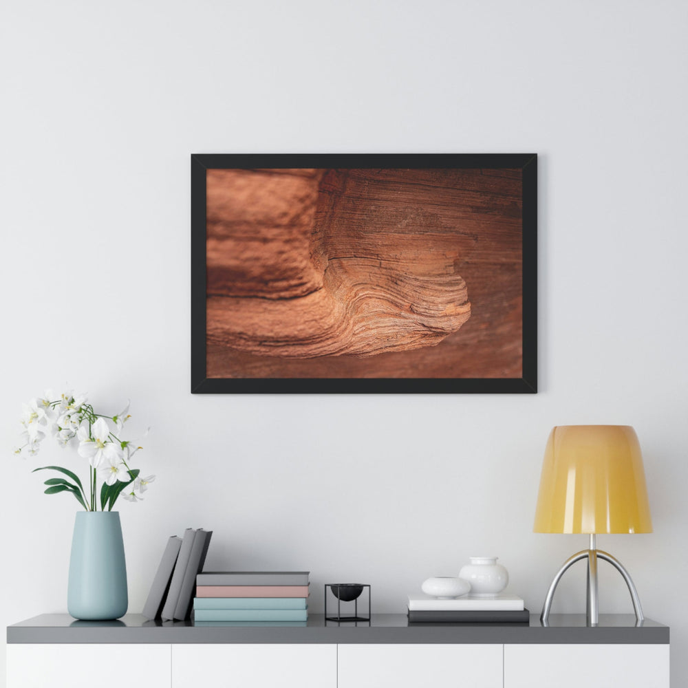 Sedimentary Rock Curves - Framed Print - Visiting This World