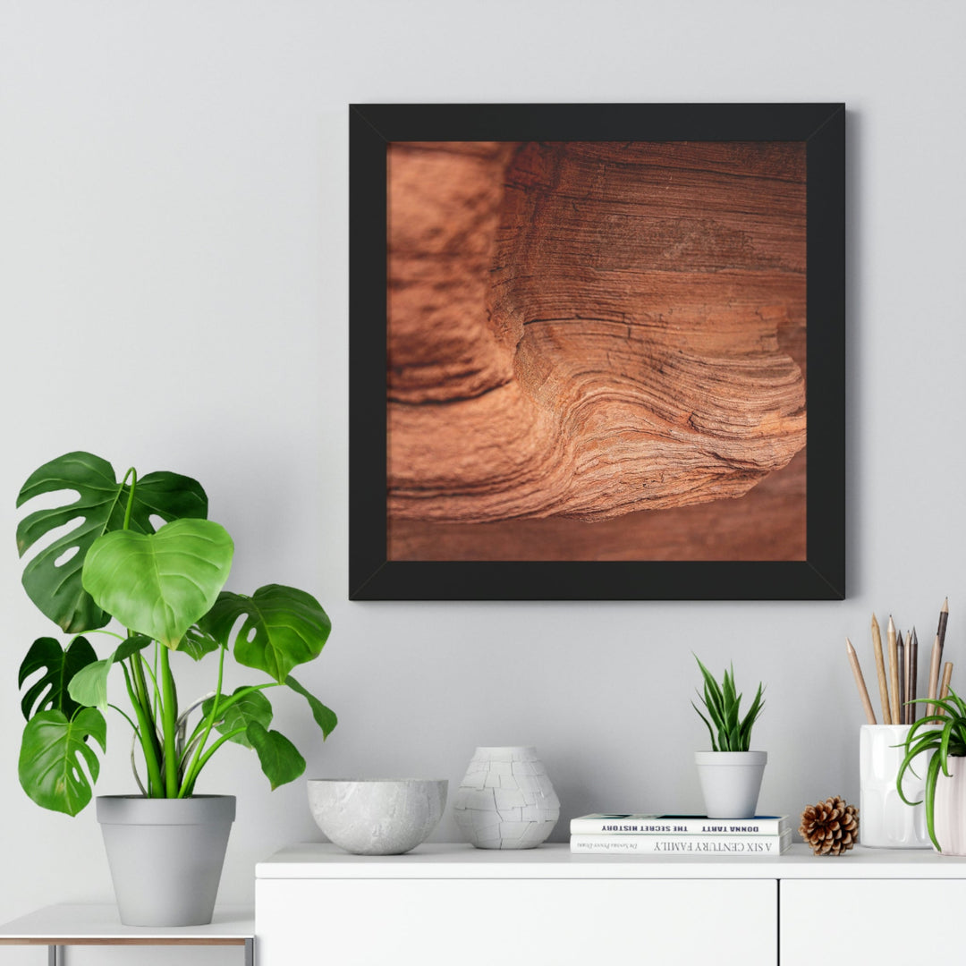 Sedimentary Rock Curves - Framed Print - Visiting This World