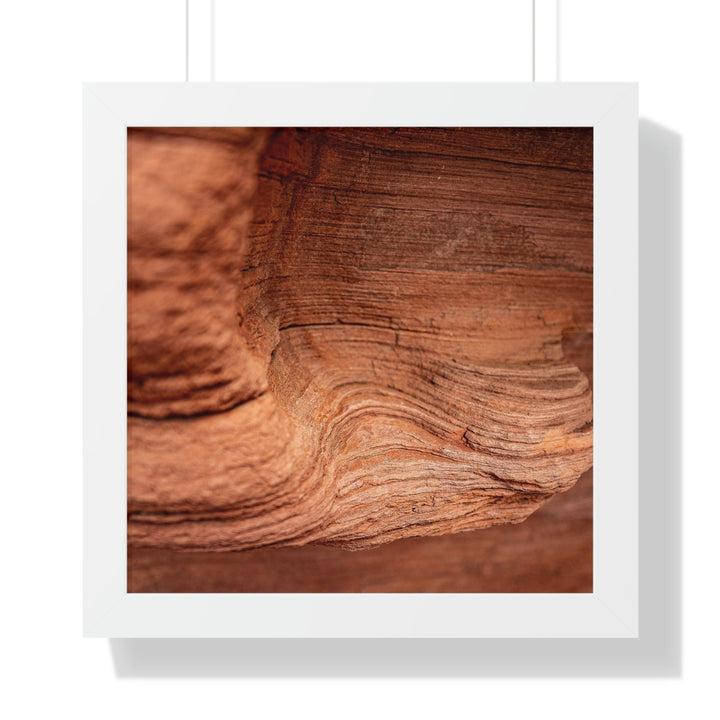 Sedimentary Rock Curves - Framed Print - Visiting This World