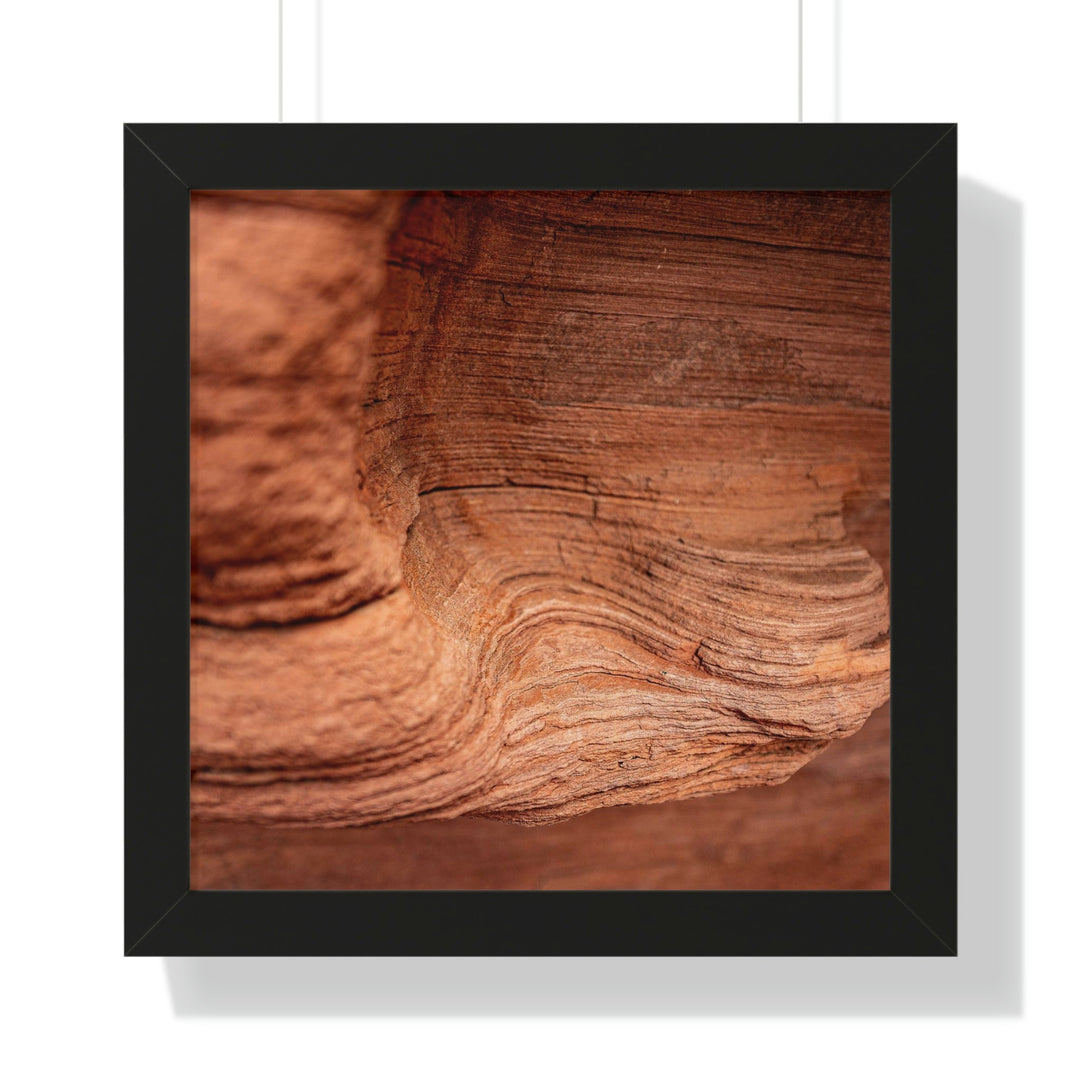 Sedimentary Rock Curves - Framed Print - Visiting This World