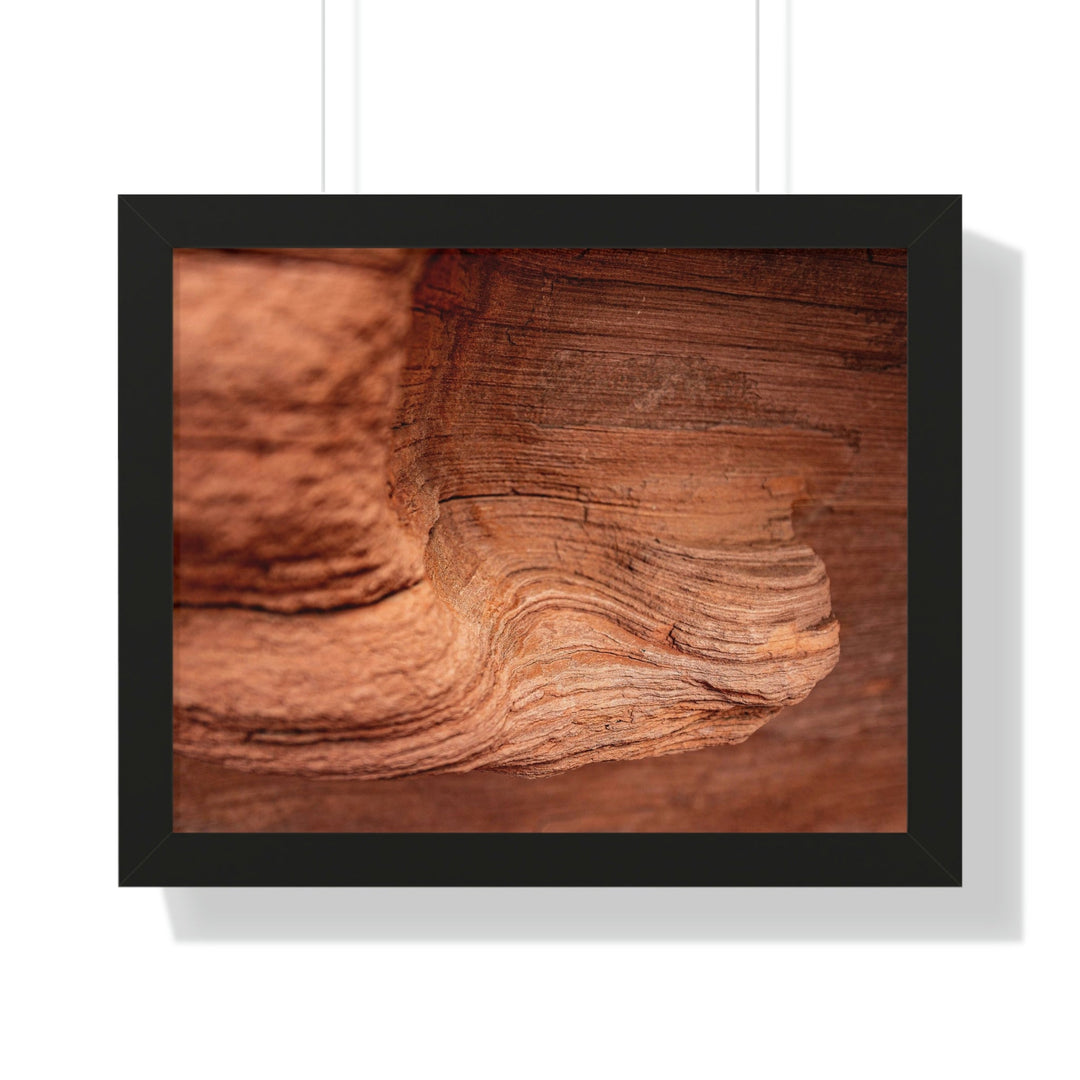 Sedimentary Rock Curves - Framed Print - Visiting This World