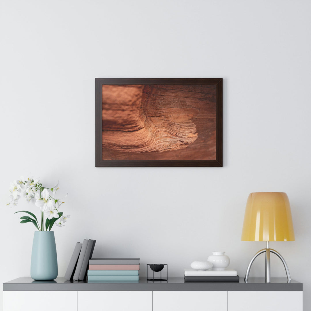 Sedimentary Rock Curves - Framed Print - Visiting This World