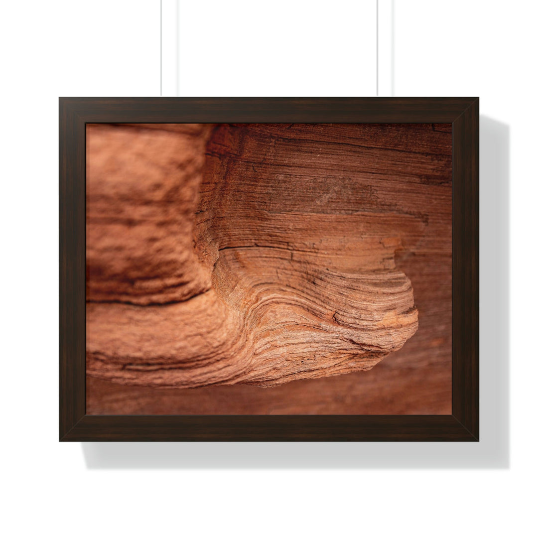 Sedimentary Rock Curves - Framed Print - Visiting This World