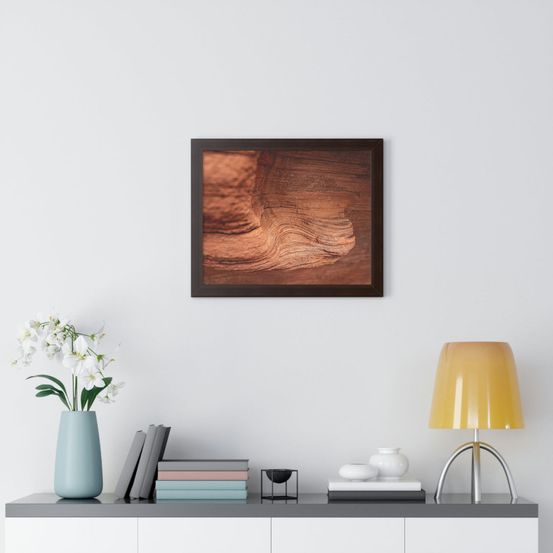 Sedimentary Rock Curves - Framed Print - Visiting This World