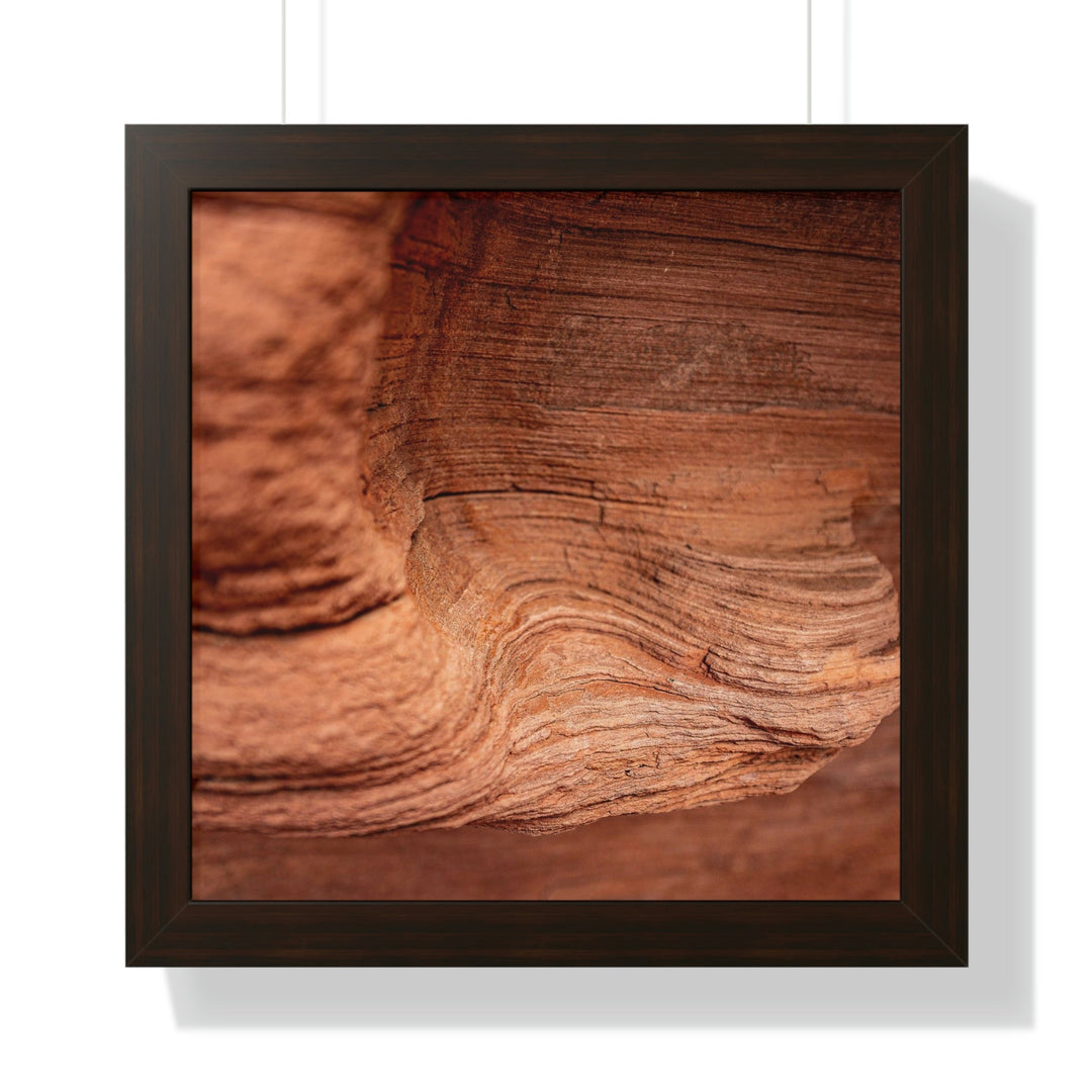 Sedimentary Rock Curves - Framed Print - Visiting This World