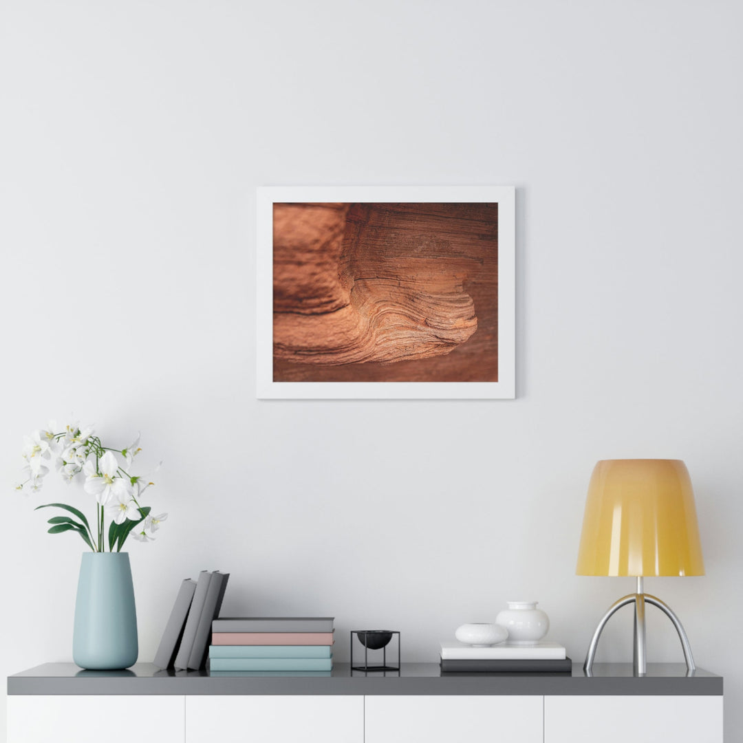 Sedimentary Rock Curves - Framed Print - Visiting This World