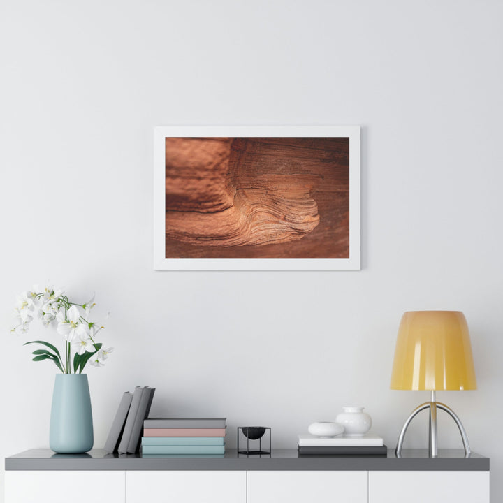 Sedimentary Rock Curves - Framed Print - Visiting This World