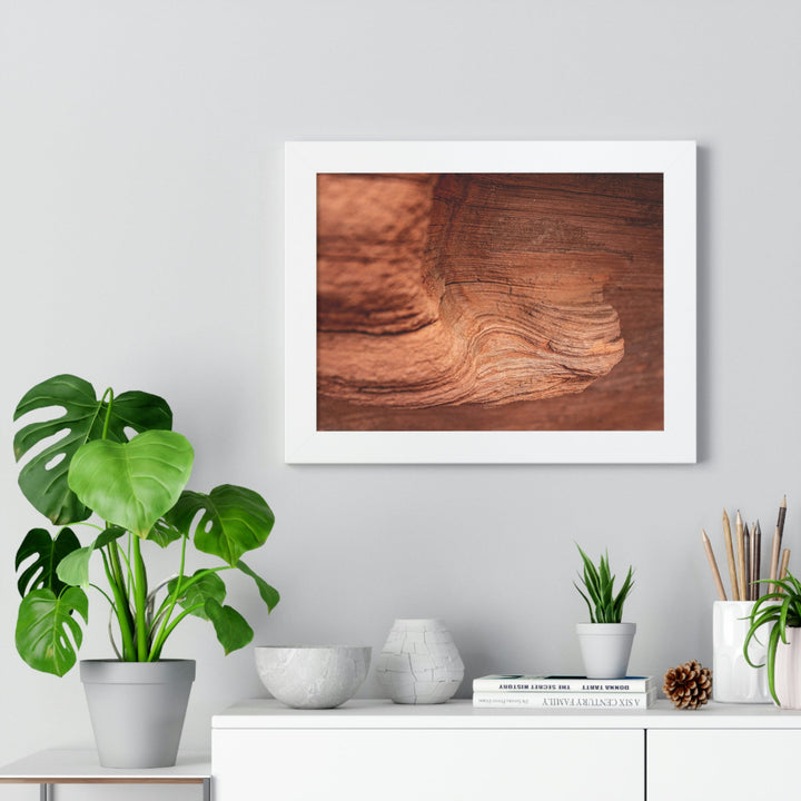 Sedimentary Rock Curves - Framed Print - Visiting This World