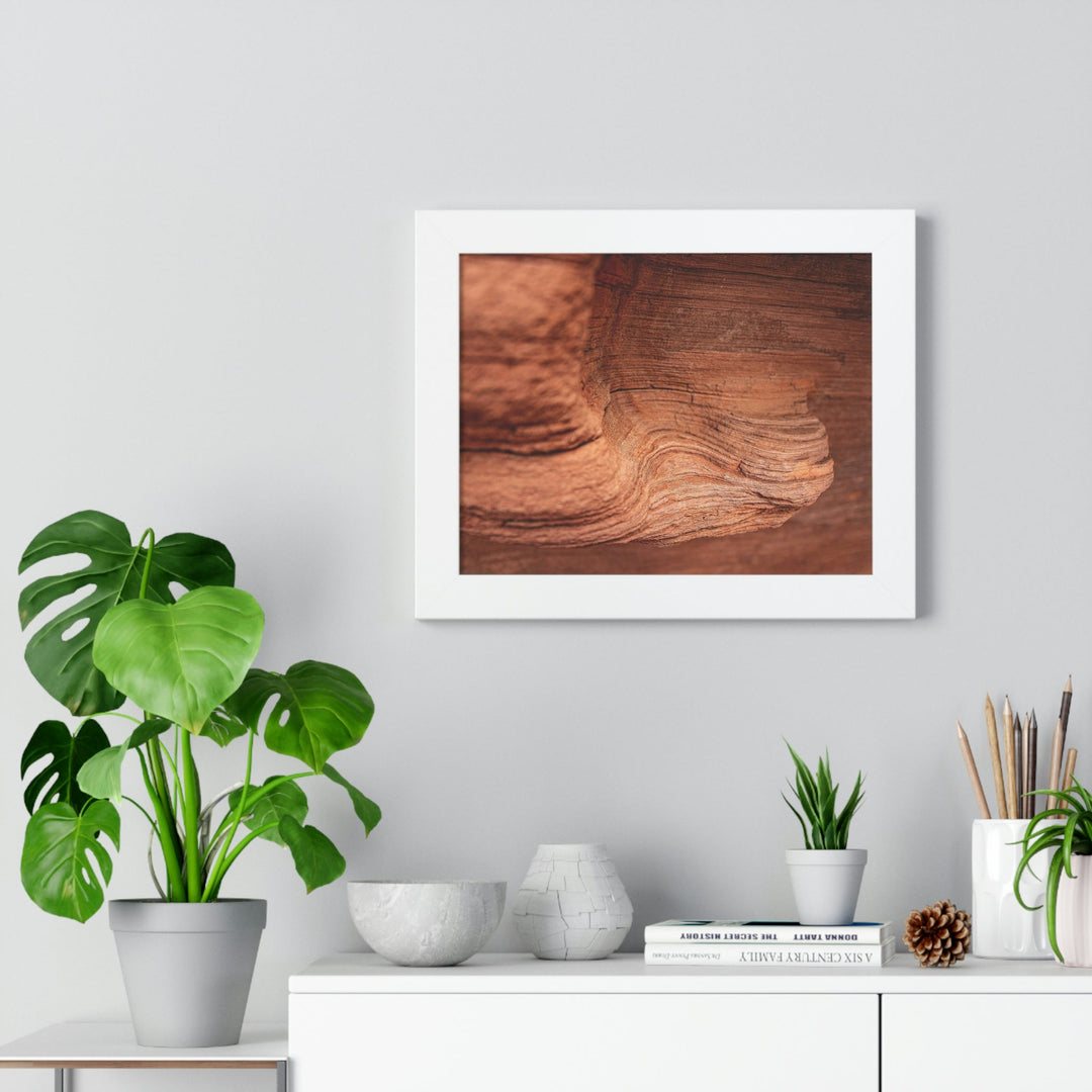 Sedimentary Rock Curves - Framed Print - Visiting This World