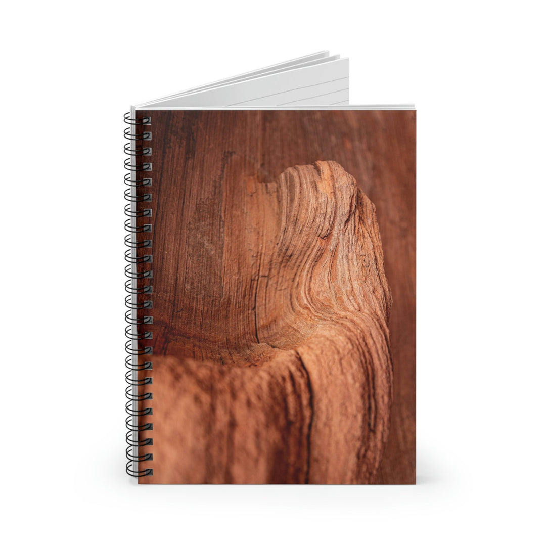 Sedimentary Rock Curves - Spiral Ruled Line Notebook - Visiting This World