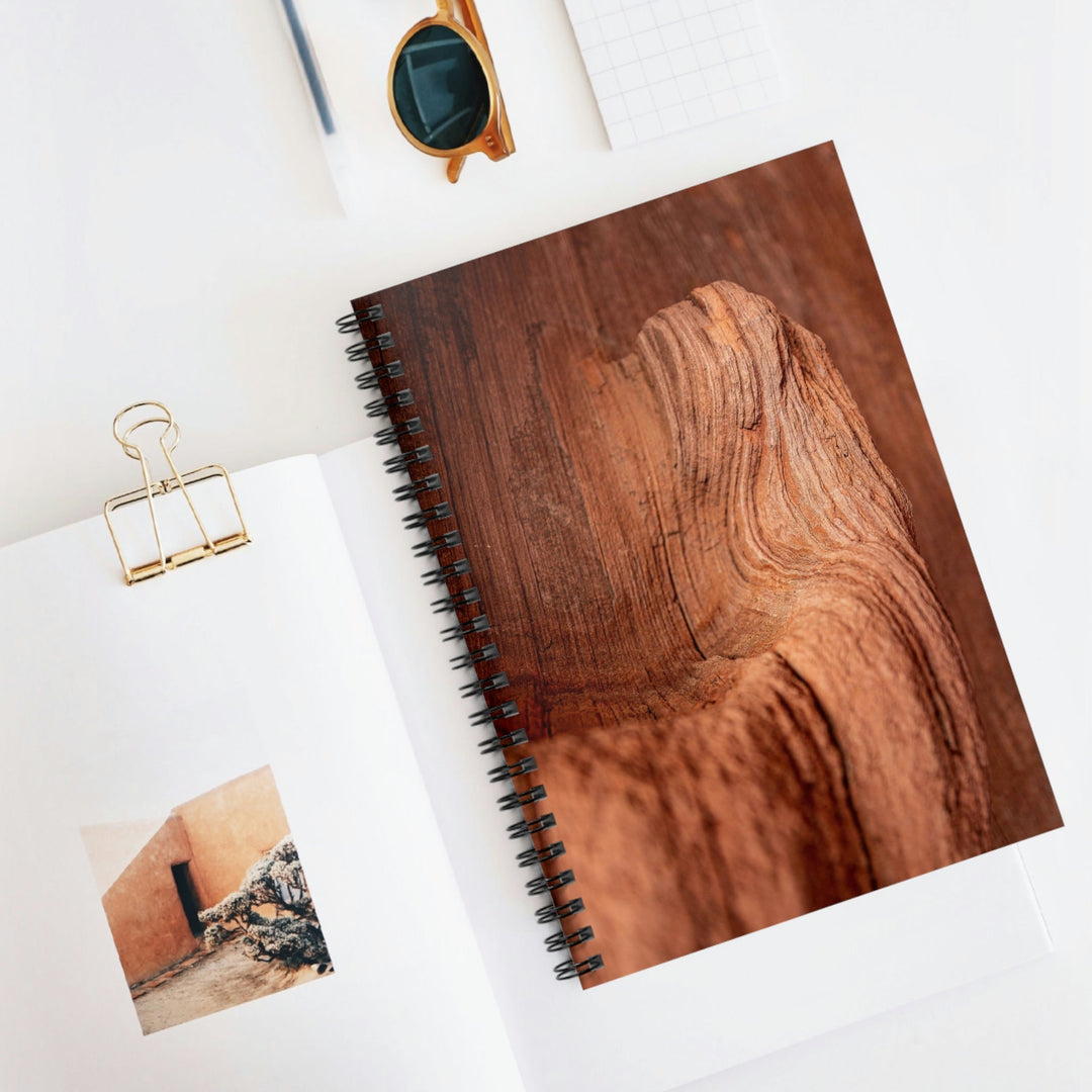 Sedimentary Rock Curves - Spiral Ruled Line Notebook - Visiting This World