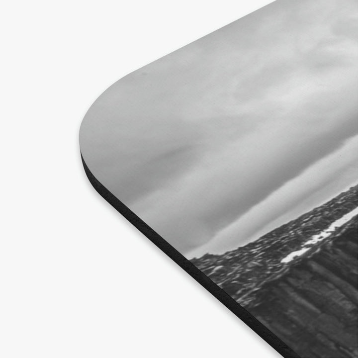 Selfoss in Black and White - Mouse Pad (Rectangle) - Visiting This World